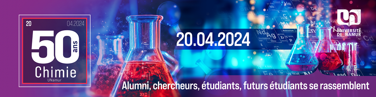 50 ans de la première promotion de licences au Département de chimie de l'UNamur 50 ans de la première promotion de licences au Département de chimie de l'UNamur